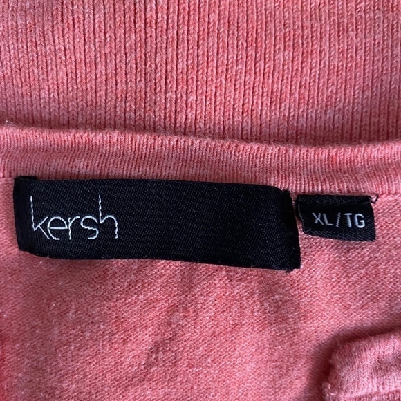 KERSH short sleeve cotton blend Pink cardigan size XL - Picture 8 of 10